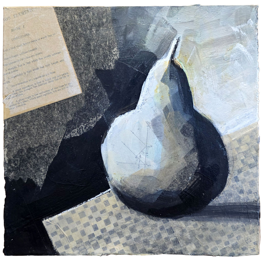 illumination - still life painting - pear